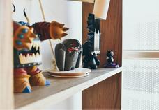 Toys on a shelf