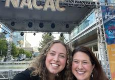 Abby and Jen smiling