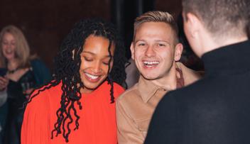 Anasha and Matthew laughing